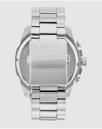 Diesel - Mega Chief Silver Tone Chronograph Watch