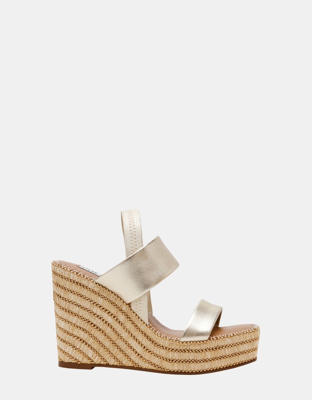 Steve Madden - Contessa Gold Leather Heels