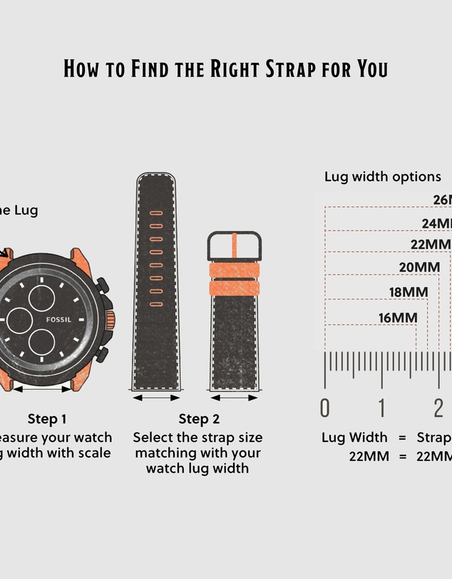 Fossil - Black Watch Strap Bar