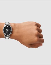 Emporio Armani - Silver Tone Chronograph Watch