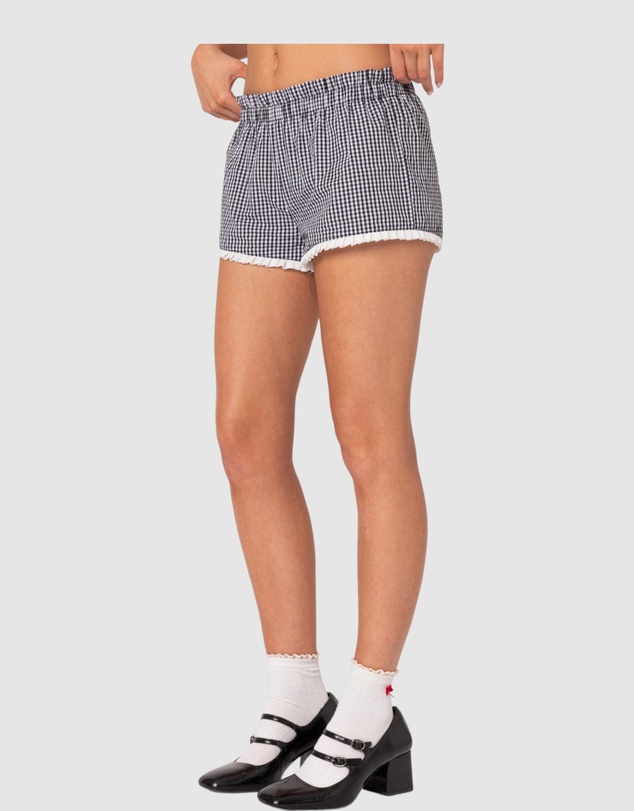 EDIKTED - Kyra Gingham Shorts