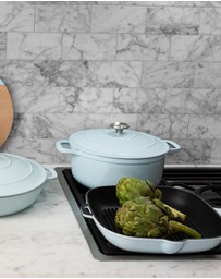 Chasseur - Square Grill 25cm - Duck Egg Blue