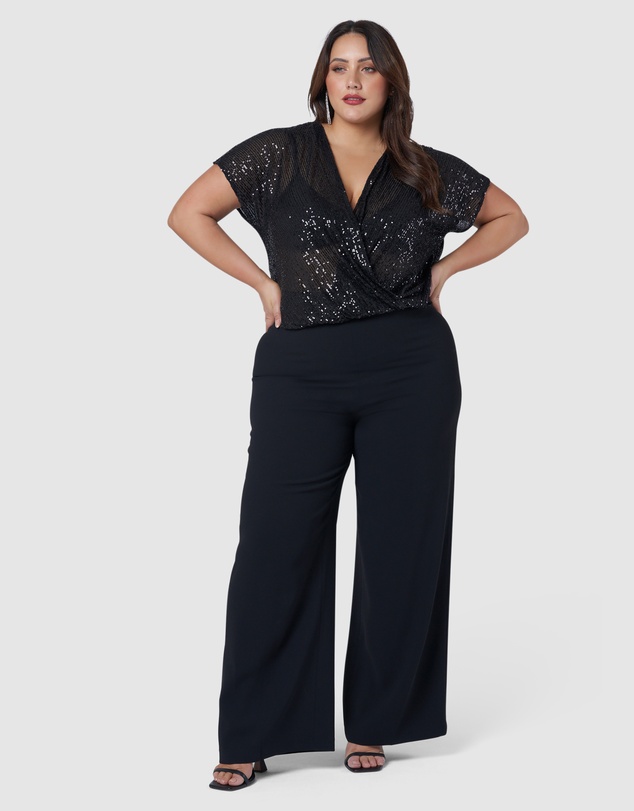 Pink Dusk by Curve Project - Arina Wide Leg Pants