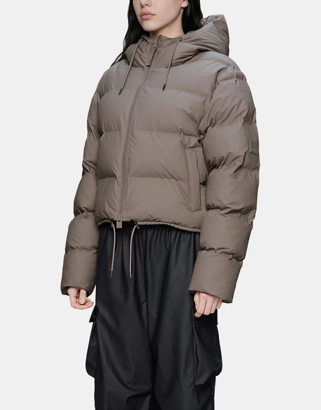 RAINS - Women's Alta Short Puffer Jacket Cinder