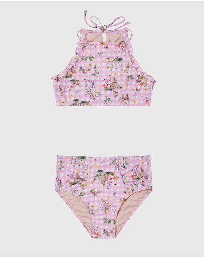 Aqua Blu Kids - Robin Halter Neck Bikini Set - Teens