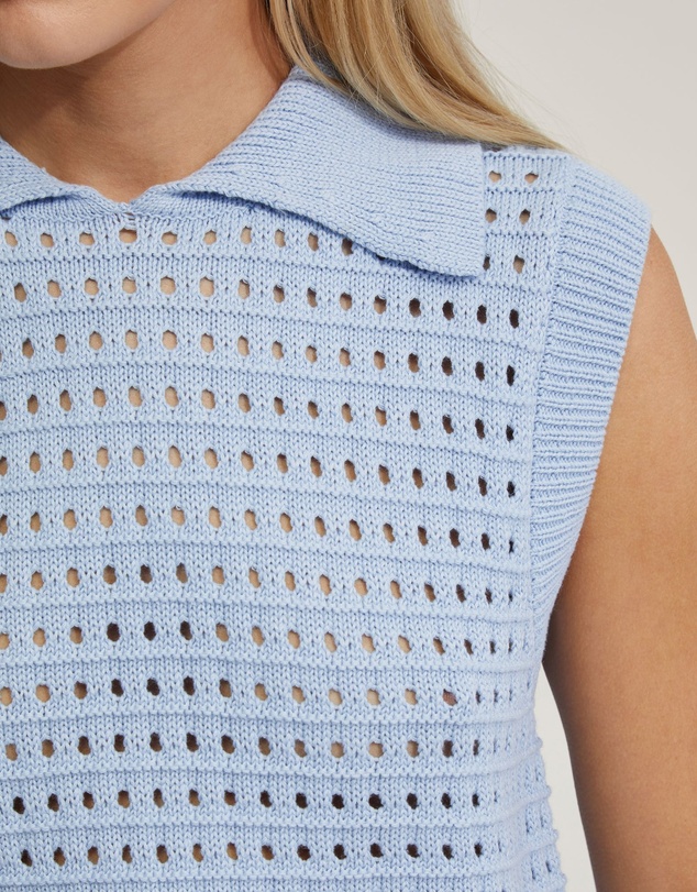 Oxford - Tory Cotton Knitted Vest