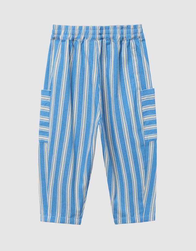 Goldie + Ace - Lightweight Cotton Twill Pants Stripe Kit Pants - ICONIC EXCLUSIVE - Babies-Kids