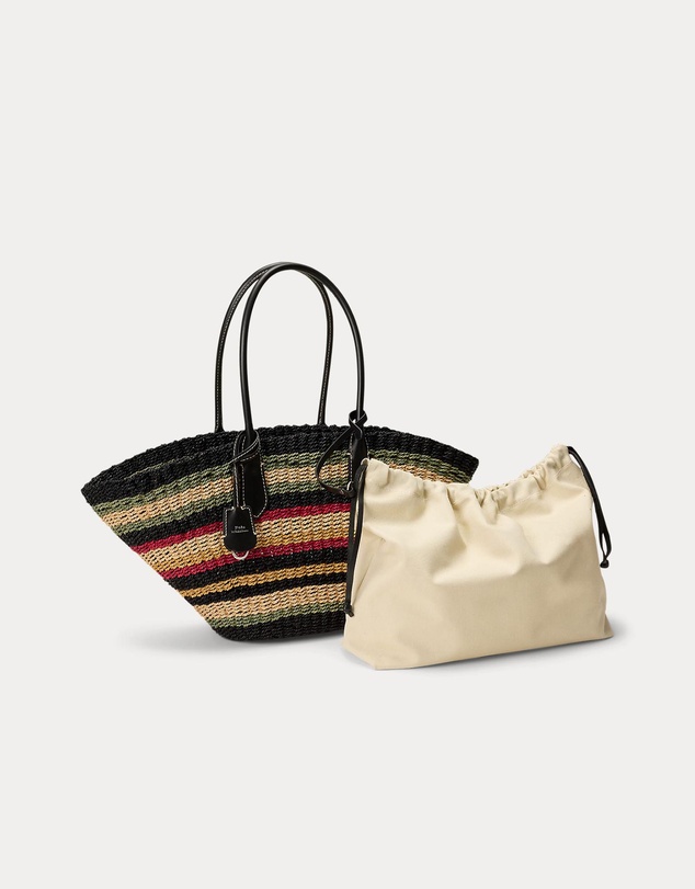 Polo Ralph Lauren - Bellport Raffia Basket Tote Bag