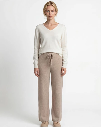 SILK MAGNOLIA - Wool Pant