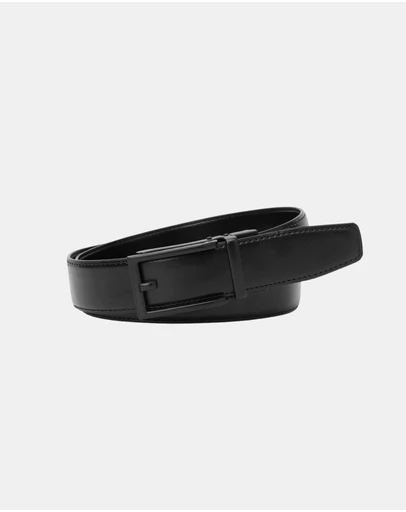 Buckle - Clarke. Australian Made Auto Leather Belt. 35mm width.
