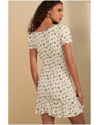 NEXT - Shirred Puff Sleeve Mini Dress