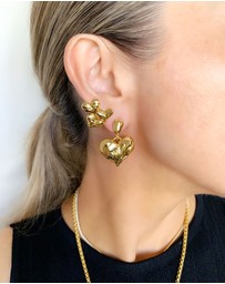 Jackie Mack - Lovebeat Heart Earrings
