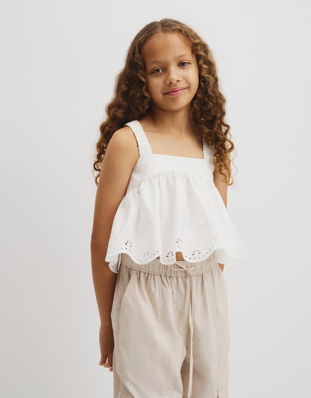 Country Road - Teen Sleeveless Cutwork Cami Top