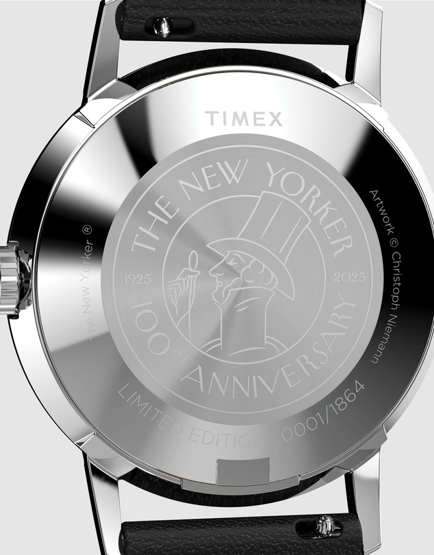 TIMEX - Timex x The New Yorker Marlin® Hand Wind 34mm Leather Strap Watch