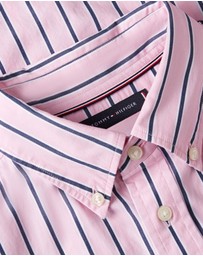 Tommy Hilfiger - TH Flex Regular Fit Stripe Poplin Shirt
