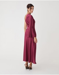 Forcast - Cleo One Shoulder Satin Dress