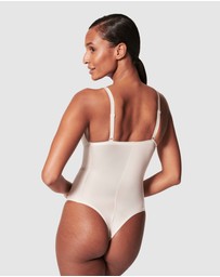 Spanx - Shaping Satin-Thong Bodysuit