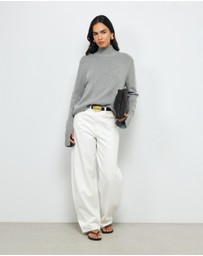 AERE - Nyne Wool Funnel Neck Jumper