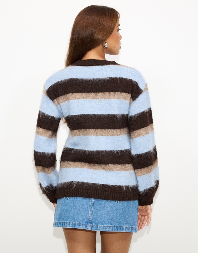 Dazie - Cora Stipe Knit Jumper