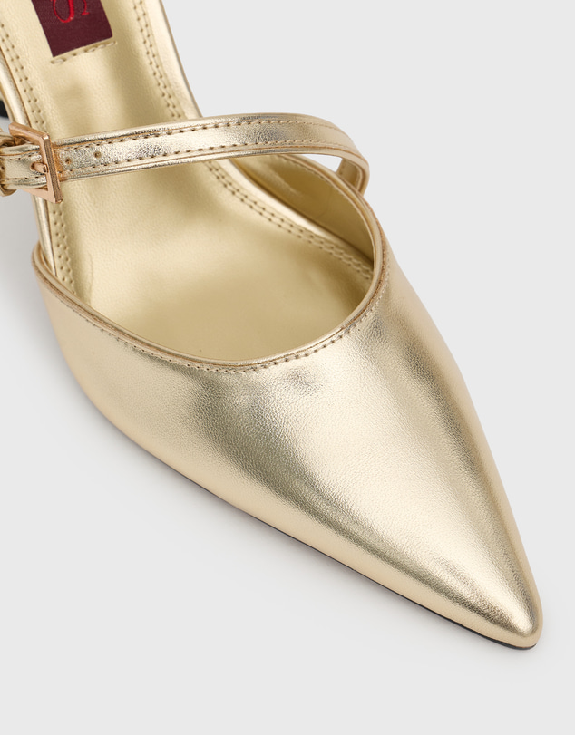 Betts - Gala Buckle High Heeled Mules