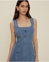 The Fated - Gracie Denim Midi Dress