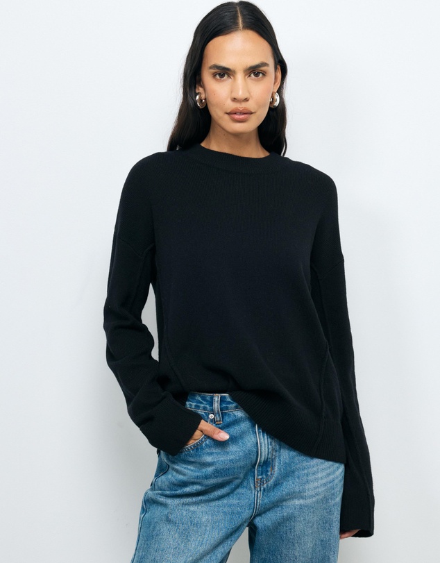 AERE - Zade Wool Blend Seam Detail Jumper