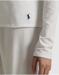 Polo Ralph Lauren - Club Cotton Long Sleeve Crew Neck Sleep T-Shirt