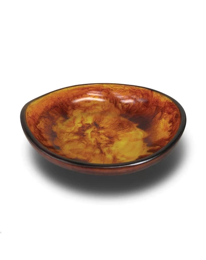 Urban Attitude - Urban Attitude JADE Medium Bowl Height 8cm highest, 5cm lowest, Width 27cm, Length 28cm - Burnt Amber