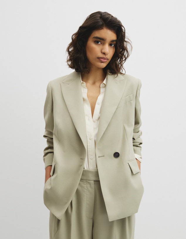 Country Road - Wool Blend Wrap Blazer