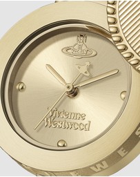 Vivienne Westwood - Vivienne Westwood Orb Button 25mm Gold Strap Watch