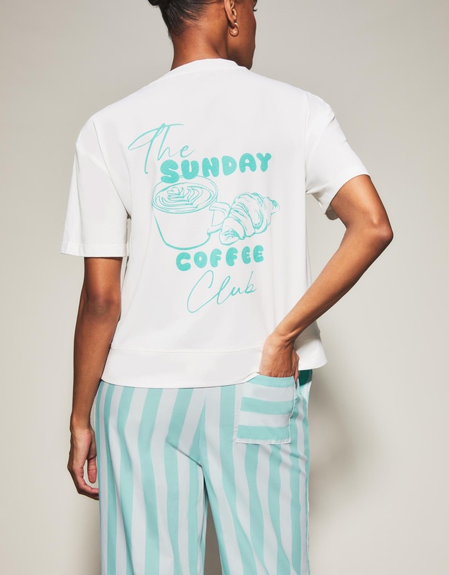 KBX - Coffee Stripe T-Shirt Trousers Set