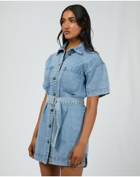 All About Eve - Sunny Denim Dress Light Blue