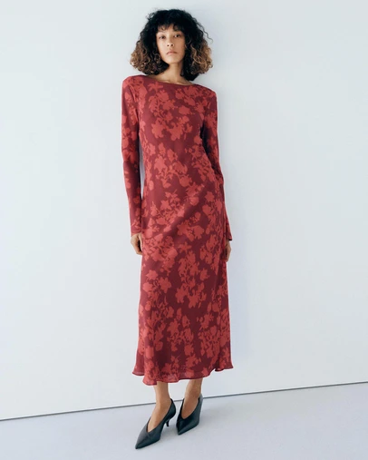 M.N.G - Long-Sleeved Floral Dress