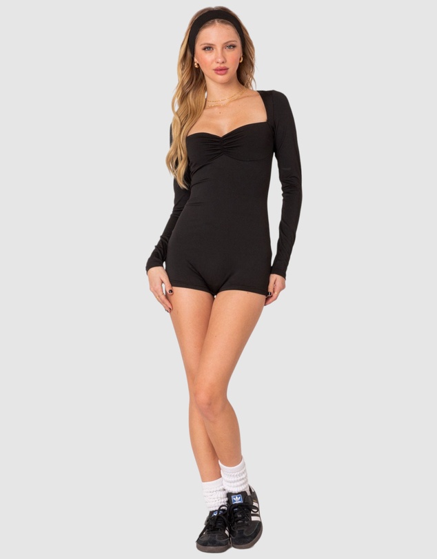 EDIKTED - Sugar Long Sleeve Romper