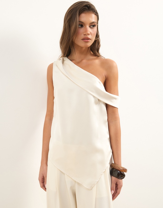 Atmos&Here - Eriselle Off Shoulder Satin Top