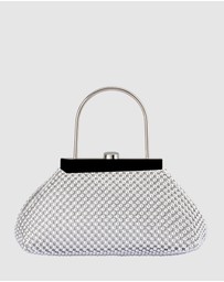 Olga Berg - Mimi Ball Mesh Frame Bag
