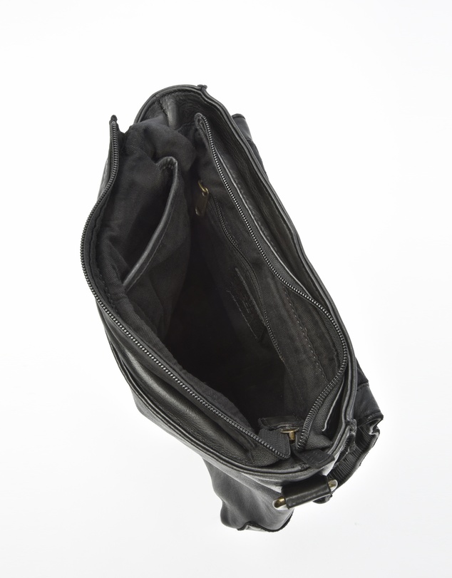 Cobb & Co - Bracewell Washed Leather Flap Over Crossbody