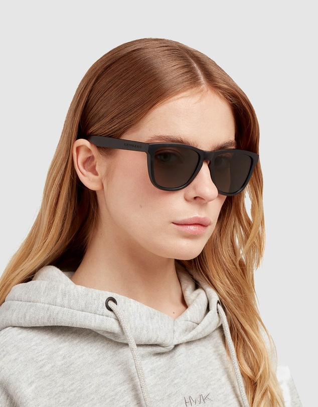 Hawkers Co - Polarized Dark Black One Raw Sunglasses for Men and Women UV400