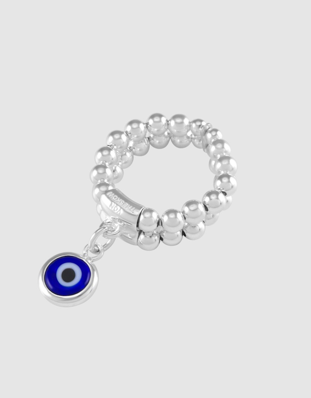 Von Treskow - Double Stretchy Ring With Evil Eye