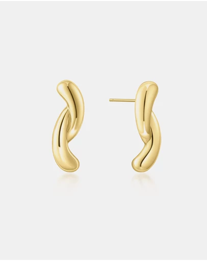Ania Haie - Gold Twist Stud Earrings