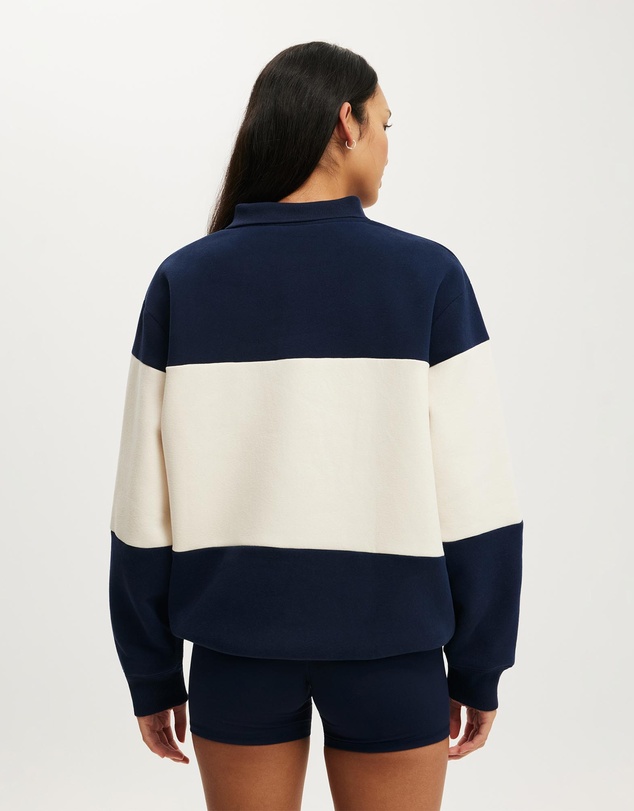 Cotton On Body Active - Plush Graphic Rugby Sweatshirt