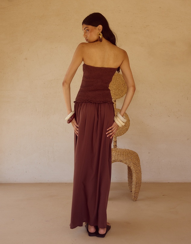 Seven Wonders - Fleur Shirred Strapless Maxi Dress