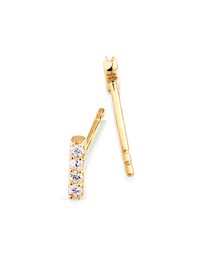 Michael Hill - Bar Stud Diamonds Earrings in 10kt Yellow Gold
