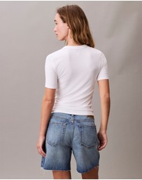 Calvin Klein Jeans - Modal Stretch Monogram Logo Graphic Slim T-Shirt