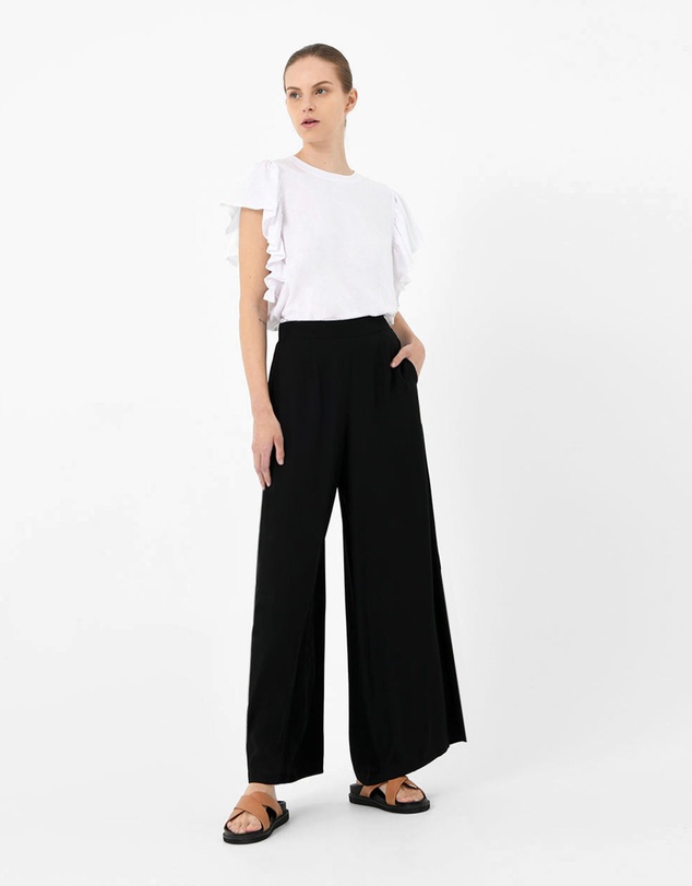 Forcast - Akane Ruffled Jersey Top