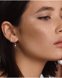 SAINT VALENTINE - Saint Mini Hoops - Silver - ICONIC EXCLUSIVE