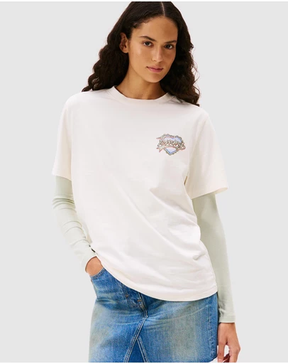Tommy Jeans - Relax Wash TJ Heart Tee