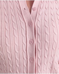 Sportscraft - Cotton Cable Short Sleeve Knit Top
