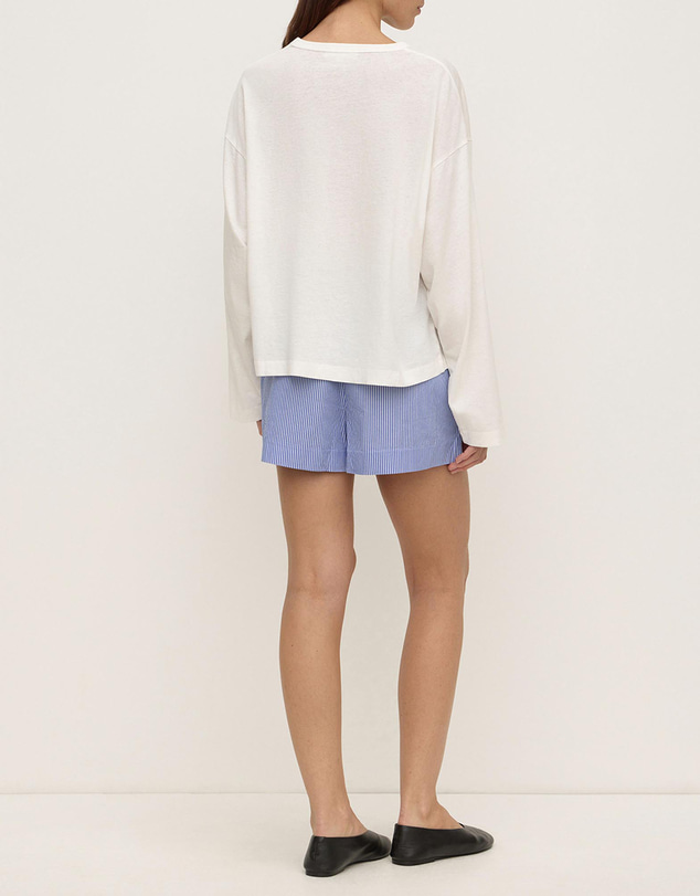 Assembly Label - Ava Stripe Cotton Poplin Shorts