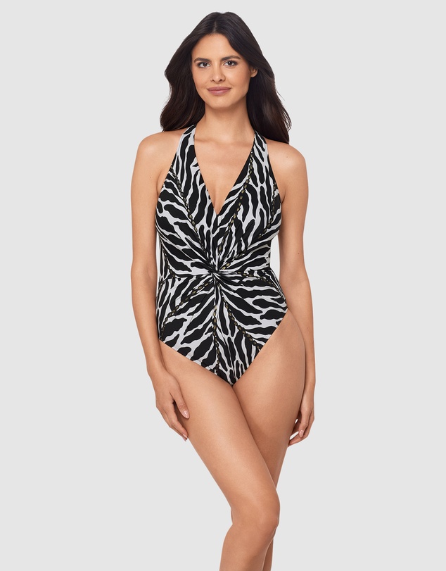 Magicsuit - Sand Tracks Drew V Neck One Piece Shaping Swimsuit